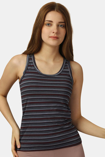 Buy Soie Cotton Elastane Camisole - Blue Stripe 